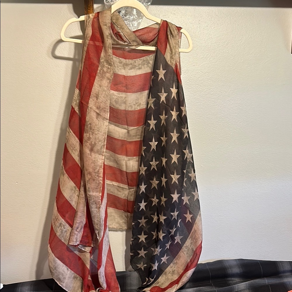 American Flag Shawl